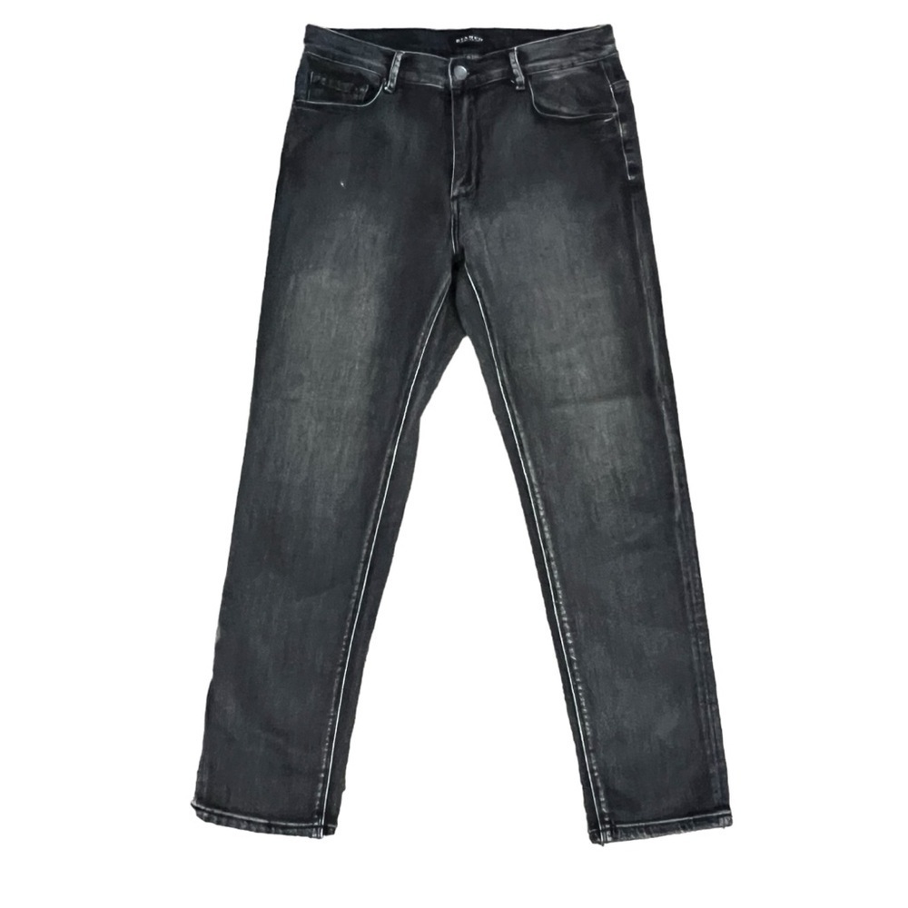 Bianco Jeans Women's 29 Distressed Black Denim Mom Relaxed Jeans